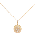 16mm 'Boulder' Dancing Diamond Disc Pendant Necklace | Magpie Jewellery