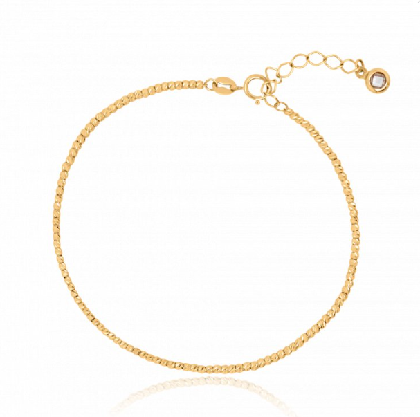 10ky Gold Diamond Cut Ball Bracelet | Magpie Jewellery
