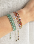 Multi Coloured Cubic Zirconia Wrap Bracelet | Magpie Jewellery