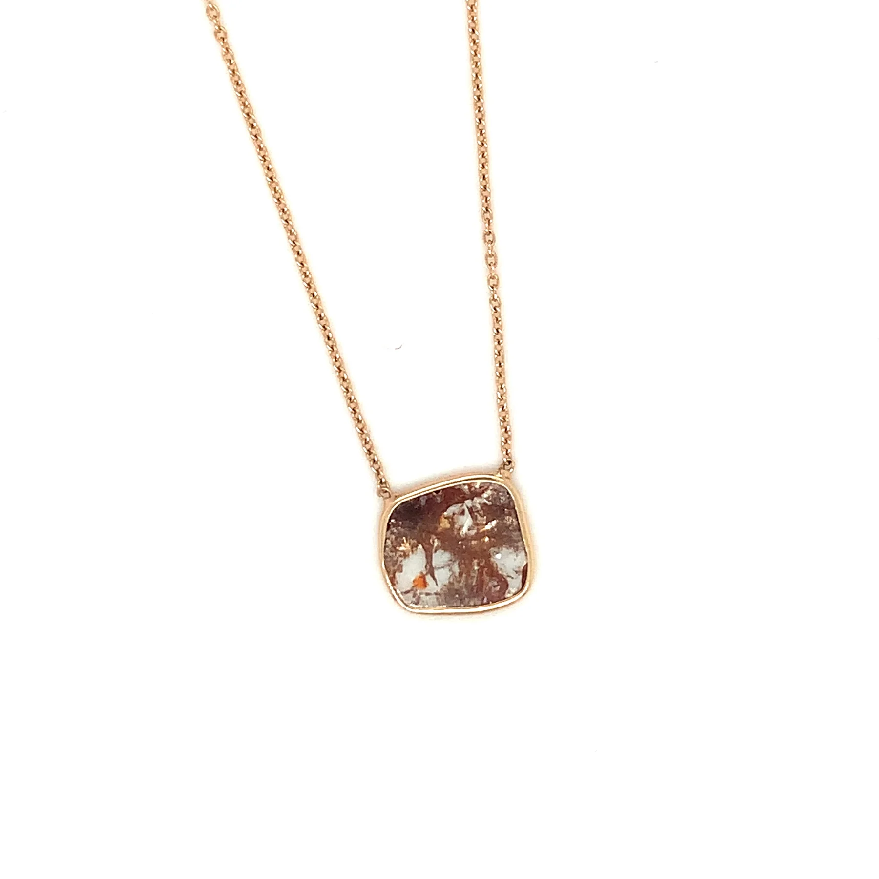 Cognac Diamond Slice Necklace | Magpie Jewellery