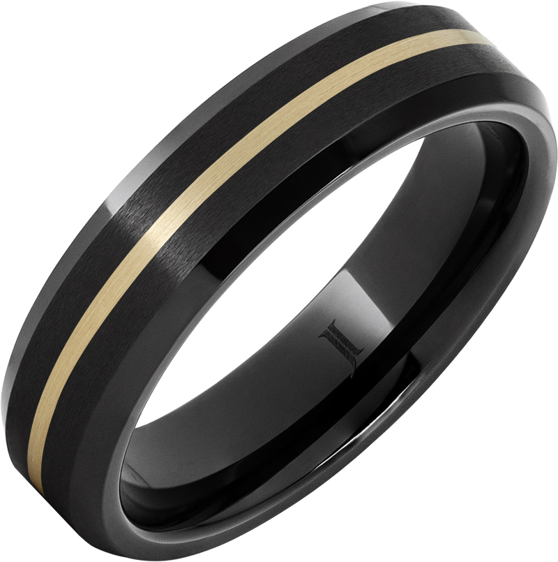Black Diamond Ceramic Ring | Magpie Jewellery
