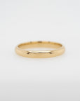 3mm 14ky domed wedding band