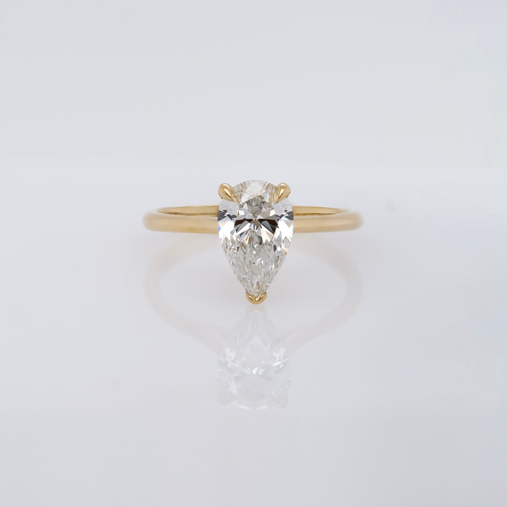 Lab-Grown Pear-Shaped 1.00 carat Diamond Solitaire