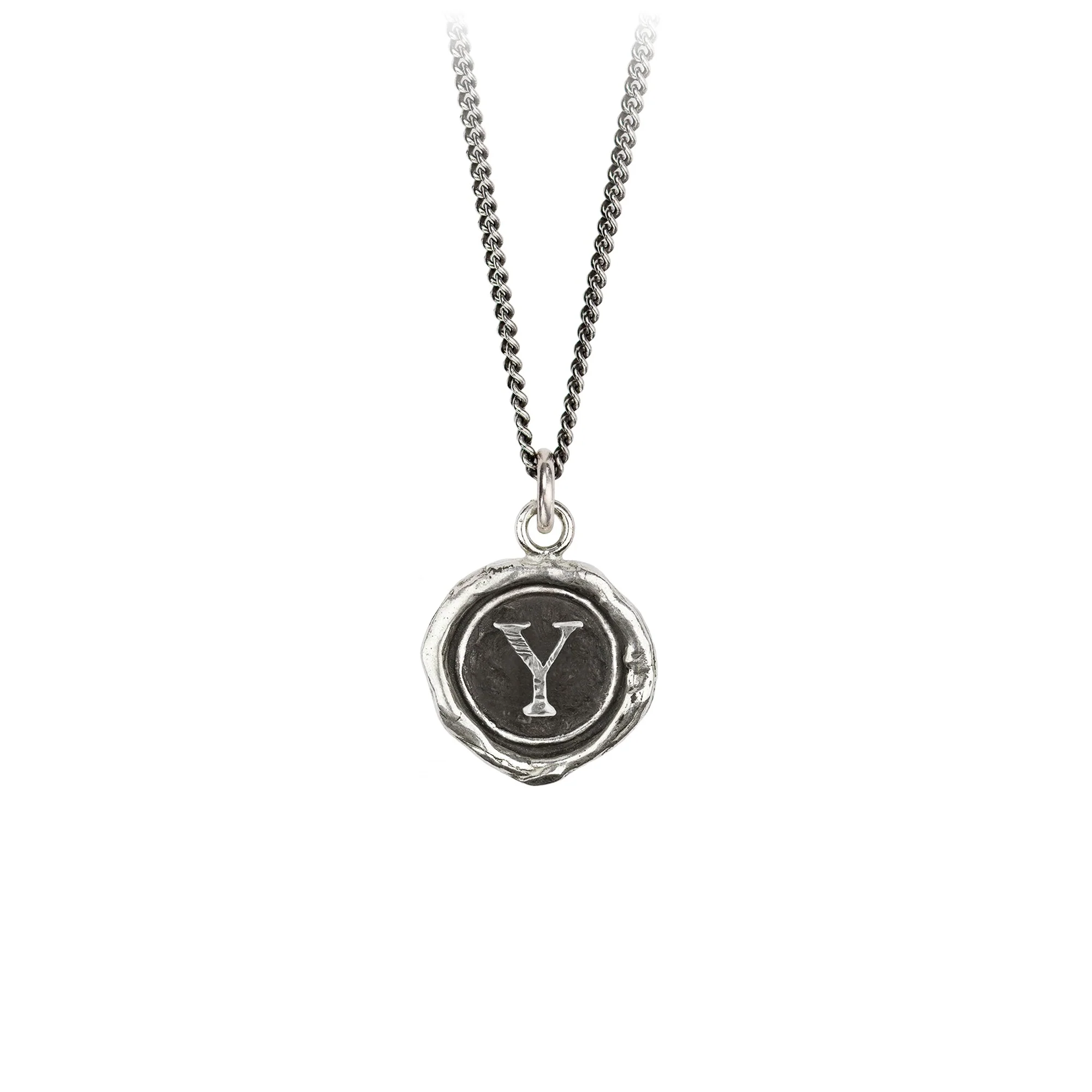 Initial Y Talisman Necklace | Magpie Jewellery