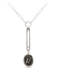 Return to Happiness Large Paperclip Hard Link Drop Necklace | Magpie Jewellery