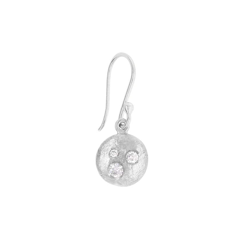 Boulder' Dancing Diamond Disc Hook Earrings | Magpie Jewellery