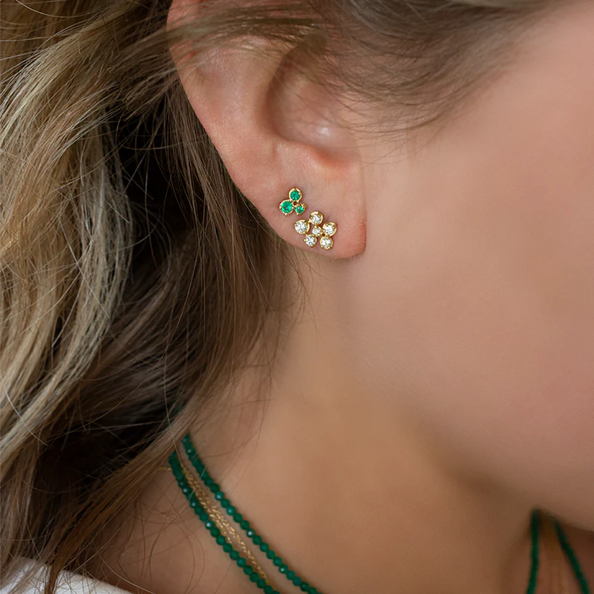 Small Flower Cluster Stud Earrings | Magpie Jewellery