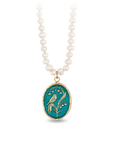 Return to Happiness 14K Gold Talisman On Knotted Freshwater Pearl Necklace - True Colors | Magpie Jewellery