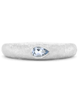 Pear Aquamarine 'Boulder' Bombe Ring | Magpie Jewellery