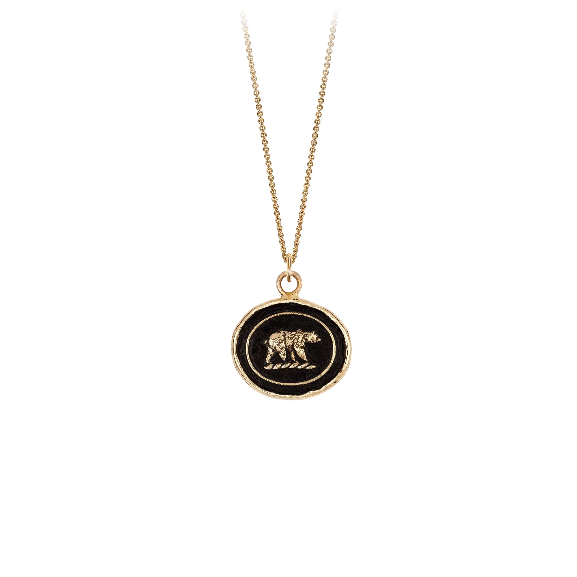 14k Gold Mother Bear Talisman - Magpie Jewellery