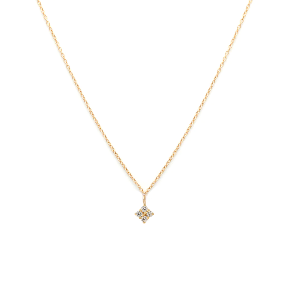 Quaditta Necklace | 14K Gold & Diamond | Magpie Jewellery