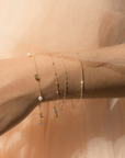 Pearl Gold Confetti Dangle Bracelet | Magpie Jewellery