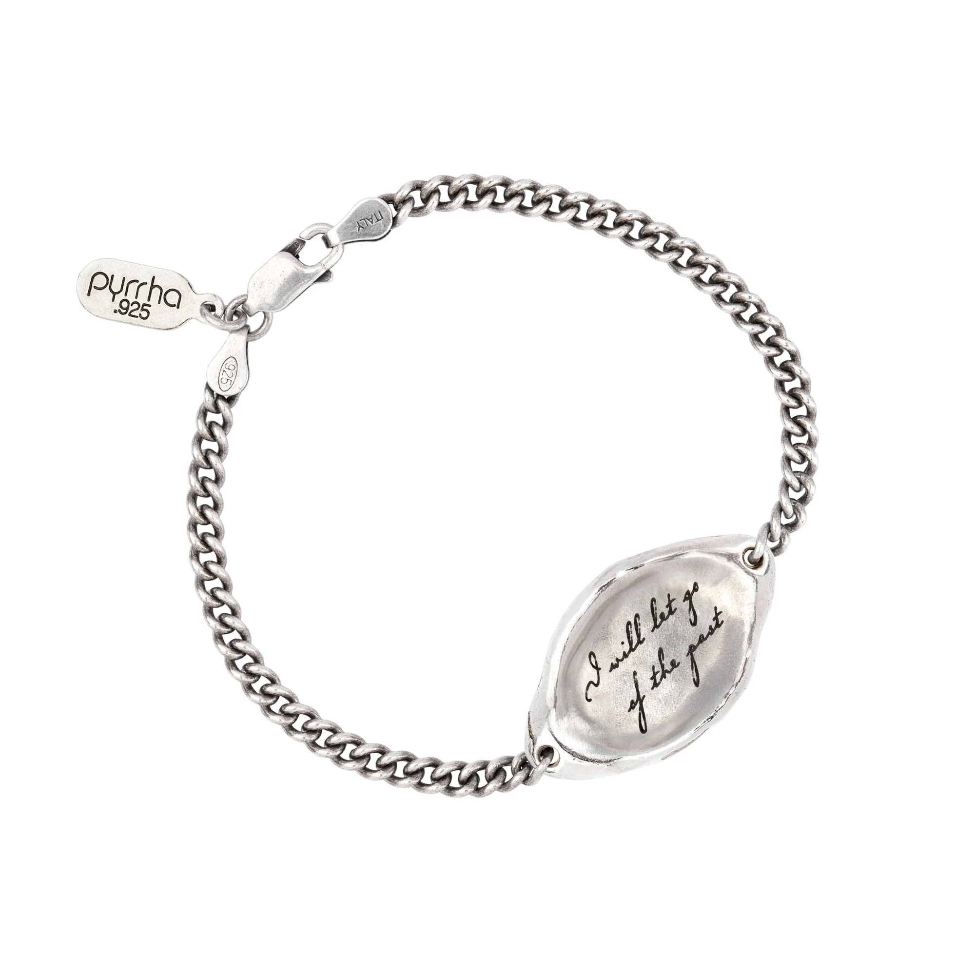 I Will Let Go Of The Past Affirmation Talisman Chain Bracelet | Magpie Jewellery