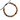 Tiger's Eye Beaded Bracelet with a Bronze Charm Bead Depicting A Crescent Moon