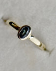 Bezel Set Montana Blue Sapphire Ring
