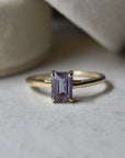 Emerald Cut Alexandrite Ring