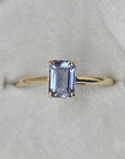 Emerald Cut Alexandrite Ring