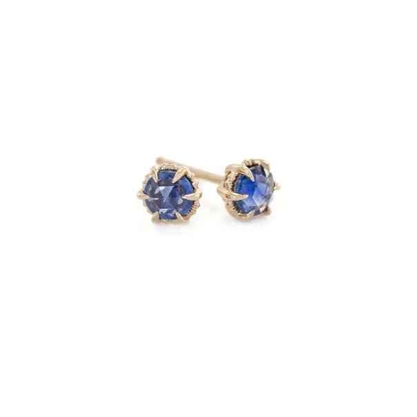 18kt Evergreen Blue Sapphire Studs | Magpie Jewellery