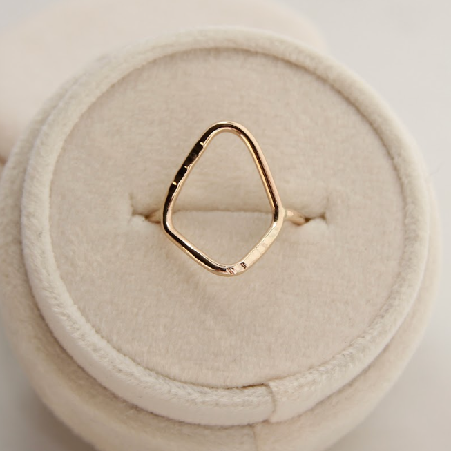 Diamond Shaped Geo I Ring   | Magpie Jewellery
