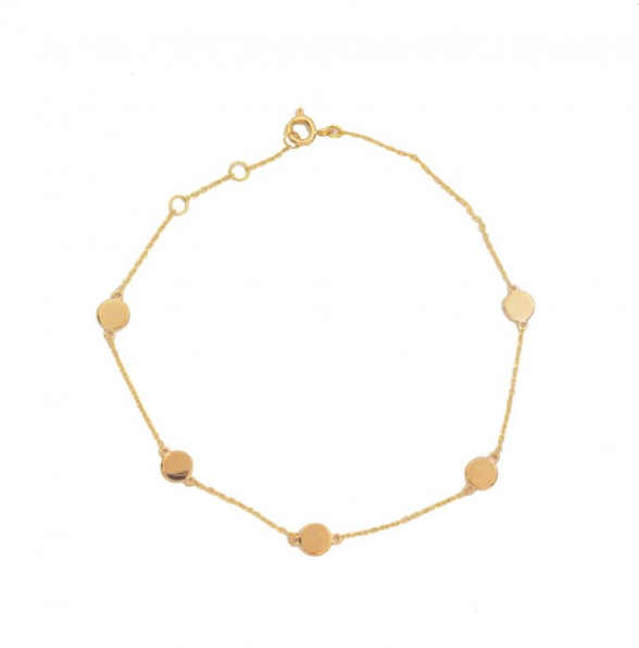 10ky Gold Polka Dot Bracelet | Magpie Jewellery