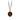 Bronze Necklace with a Talisman Featuring a chrysanthemum, with its petals tight and closed