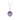 Sterling Silver Talisman witha violet background under a talisman depicting a kraken in a raging sea