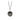Sterling Silver Necklace with a talisman depicting a kraken sitting in the sea