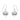 Lotus Flower Dangle Earrings