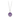 Sterling Silver talisman with a violet background under a talisman depicting a Lotus flower surrounded by a crescent moon.