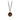 Bronze Necklace with a talisman depicting a lotus flower surrounded by a crescent moon shaped ring