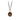 Bronze Necklace with a talisman depicting two hands holding a heart with wings attached to them