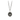 Sterling Silver Necklace witha talisman depicting two hands holding a heart with wings attached to them