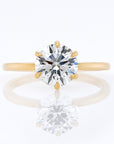 1.52ct Round Brilliant Lab Grown 6 Prong Solitaire