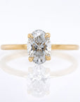 Oval 1 Carat Diamond Solitaire Engagement Ring
