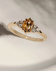 One of a Kind, 1.01 ct Natural Oval Peach Sapphire Ring