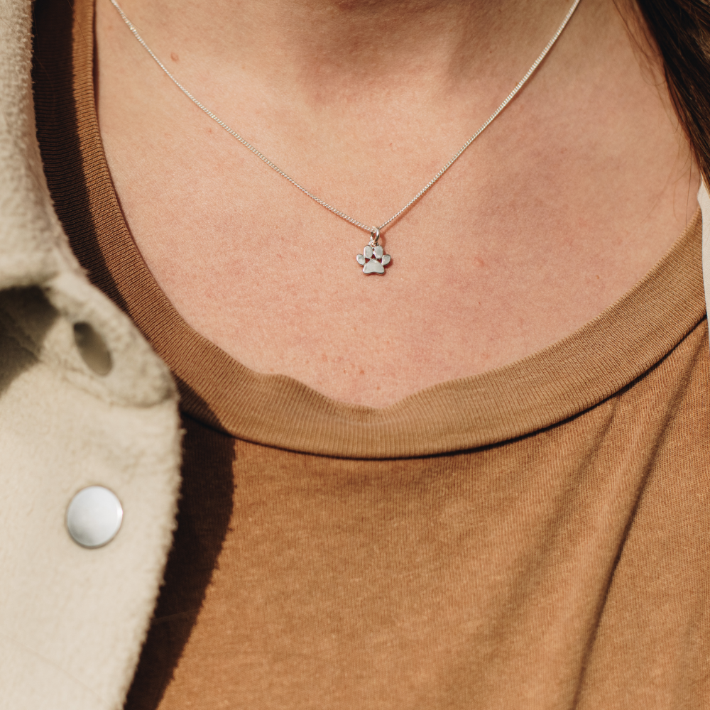 Dog Paw Charm Necklace | Magpie Jewellery