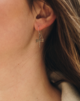 Tiny Dragonfly Drop Earrings | Magpie Jewellery