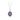 Sterling Silver Necklace with a violet background under a talisman depicting a birch leaf surrounded by the words, "Seasons Change and So Do I"