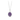 Sterling Silver Necklace with a violet background under a talisman depicting a lavender plant