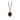 Bronze Necklace featuring a talisman shaped like a Lavender plant