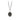 Sterling Silver Necklace featuring a talisman shaped like a Lavender plant
