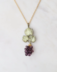 Wild Grape Vine Dainty Pendant Necklace