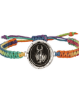 Embrace Your Dark Side Rainbow Braided Bracelet | Magpie Jewellery