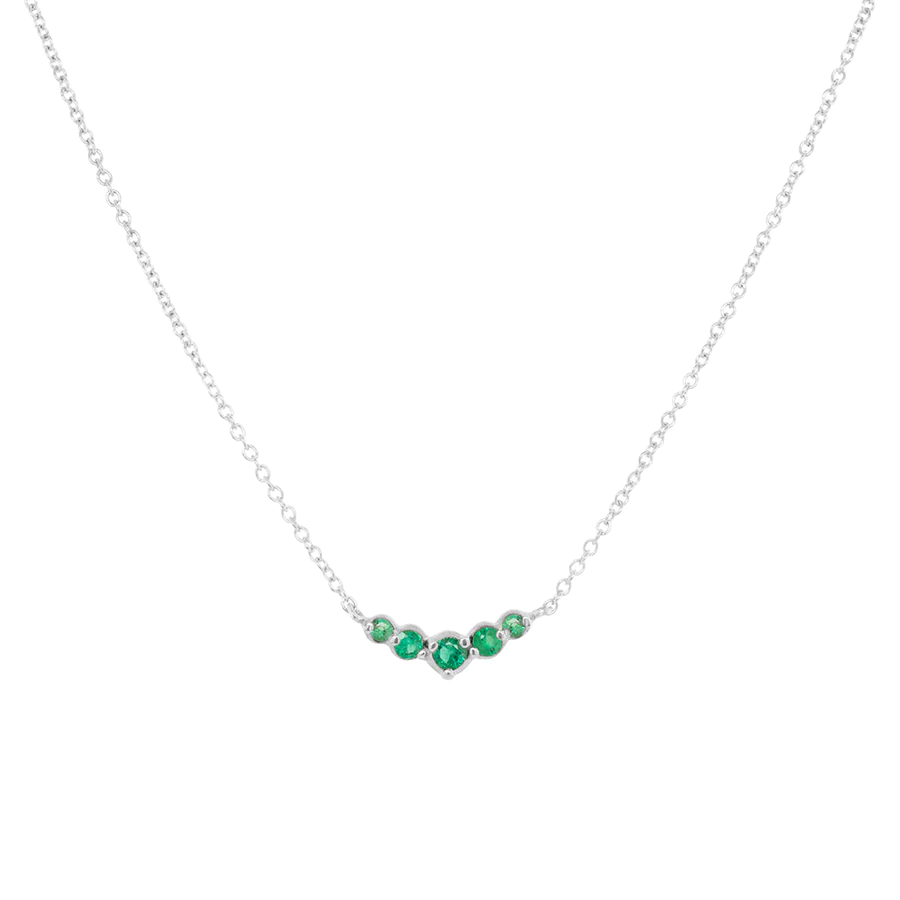 Small Graduated Emerald Necklace | Magpie Jewellery