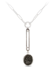 Seeds of Success Large Paperclip Hard Link Drop Necklace | Magpie Jewellery