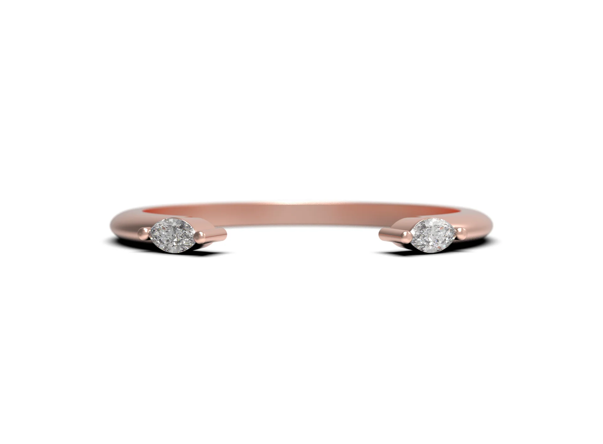 Mara Open Ring with Diamond Accents | Magpie Jewellery