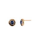 Small Sapphire Faceted Stone 14K Gold Stud | Magpie Jewellery