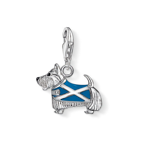 Enameled Scottie Dog Charm - Magpie Jewellery
