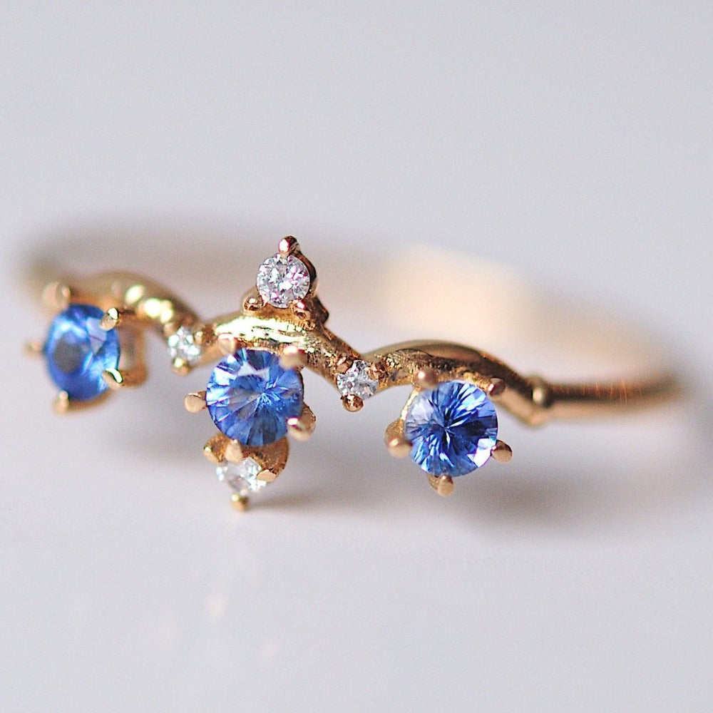 Sapphire Winter Waltz Ring - Magpie Jewellery