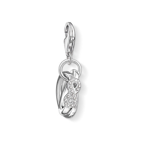 Interlocked Infinity Rings Charm - Magpie Jewellery